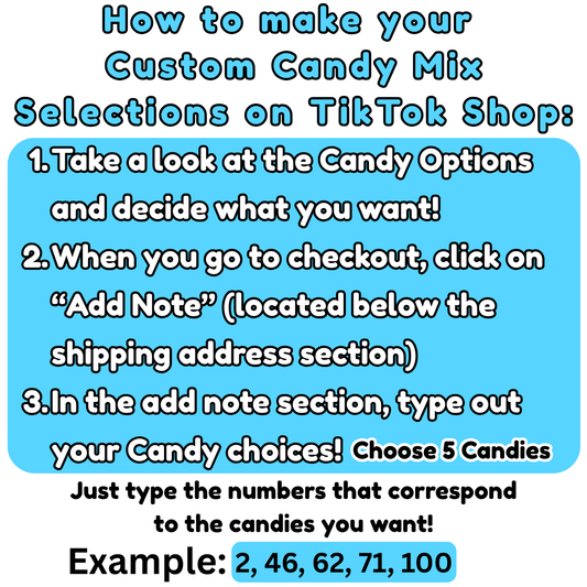 Custom Candy Mix (10 oz) - Pick and Mix - Build your own Candy Bag - 5 Different Candies!