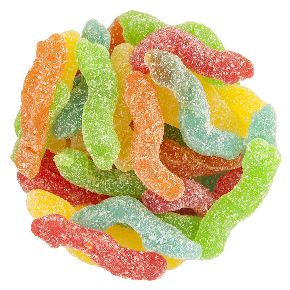 Gummy Toxic Waste Sour Worms (2 oz)