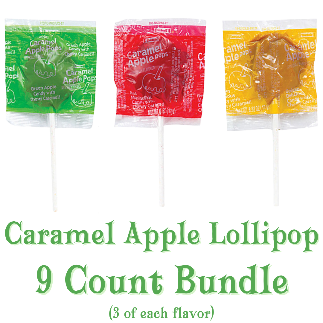 Caramel Apple Lollipop (9 count bundle)