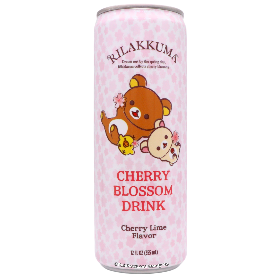 Rilakkuma Cherry Blossom Drink - Cherry Lime Flavor 12 FL OZ