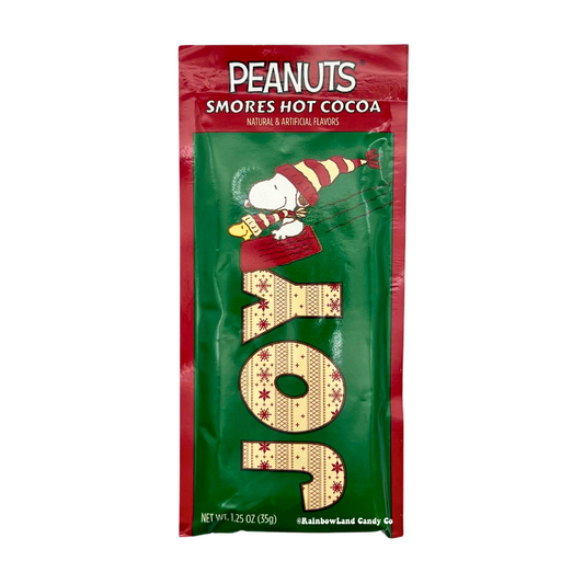 Snoopy S'mores Hot Cocoa Packet with festive design.