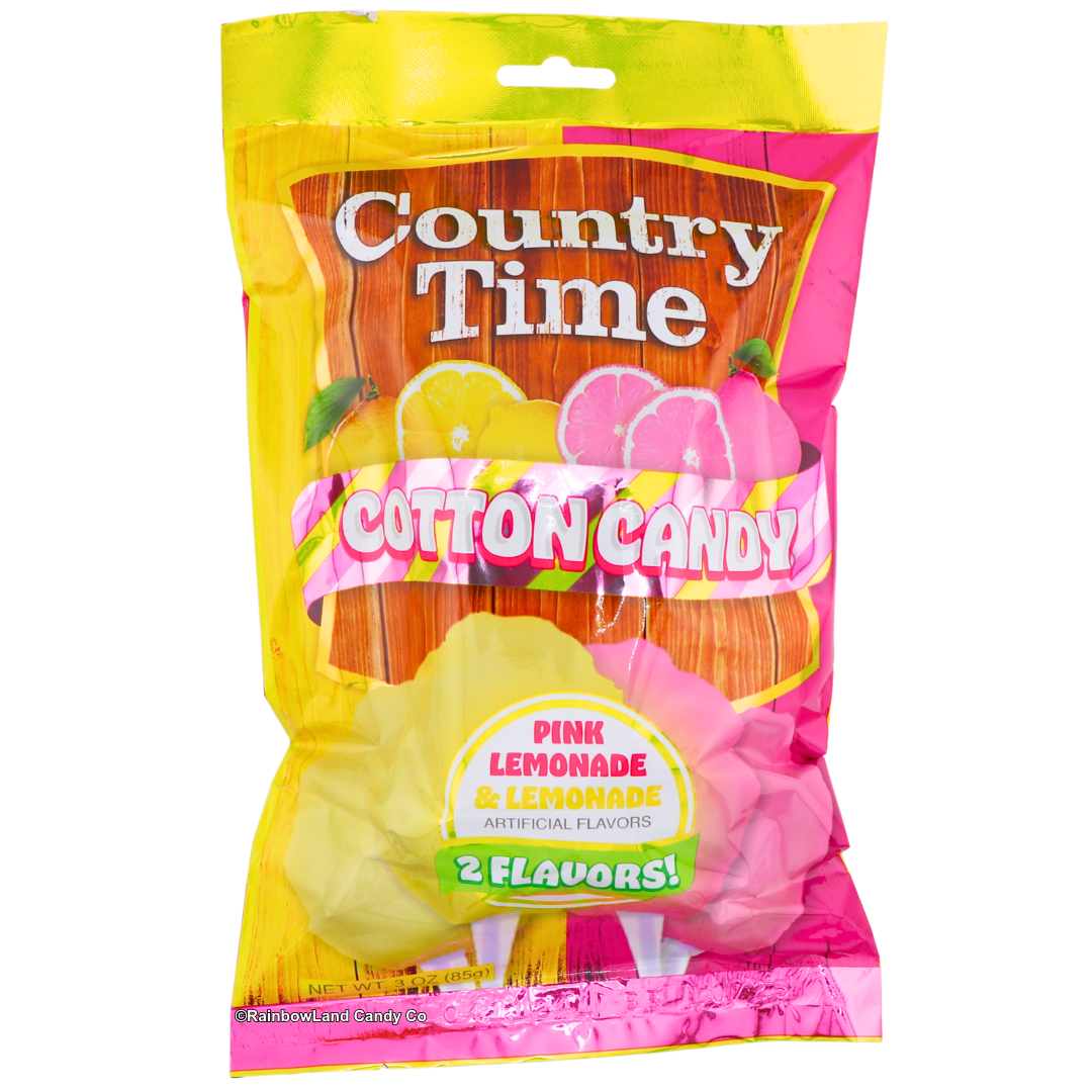 Country Time Pink Lemonade and Lemonade Cotton Candy
