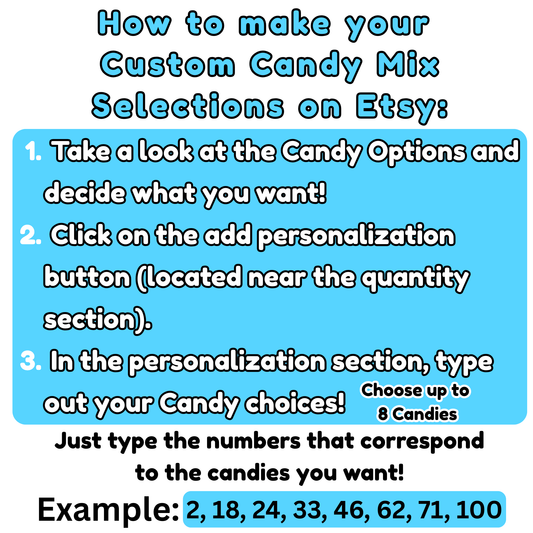 Custom Candy Mix 16 oz - Build Your Own Candy Bag - 1 lb