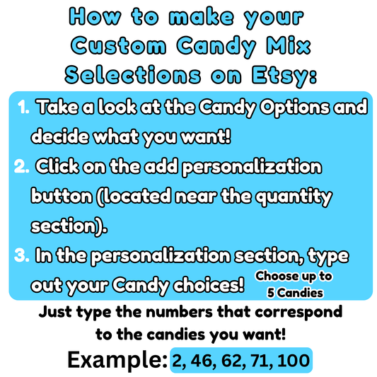 Custom Candy Mix 10 oz - Build Your Own Candy Bag