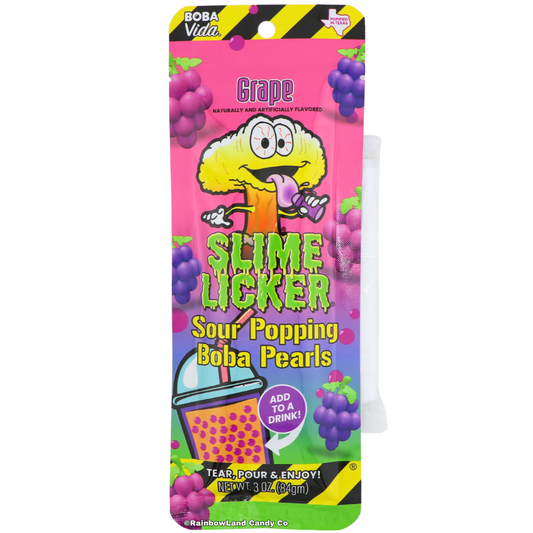 Slime Licker Sour Popping Boba Pearls - Grape
