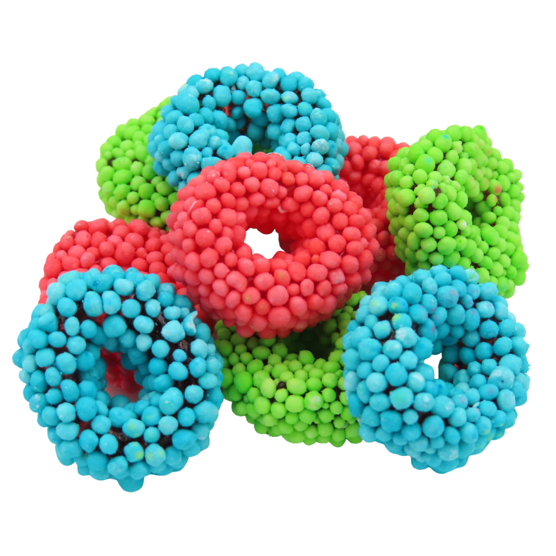 Gummy Sour Cosmic Candy-Coated Rings (2 oz)