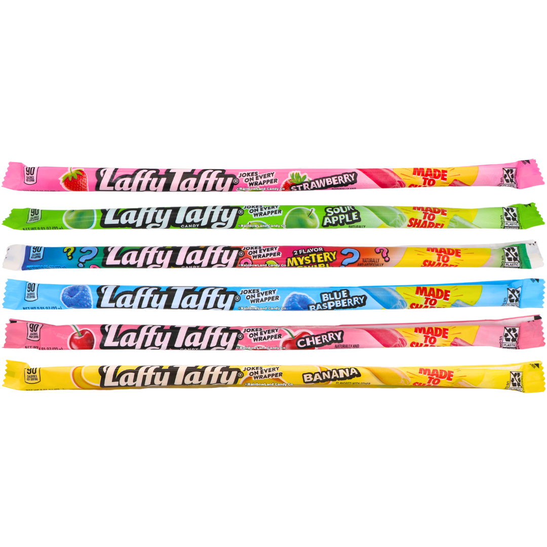 Laffy Taffy Rope Candy | 6 Flavors Including Mystery Swirl