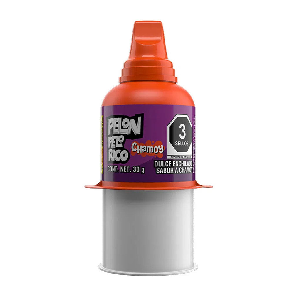 Pelon Pelo Rico chamoy-flavored gel candy.