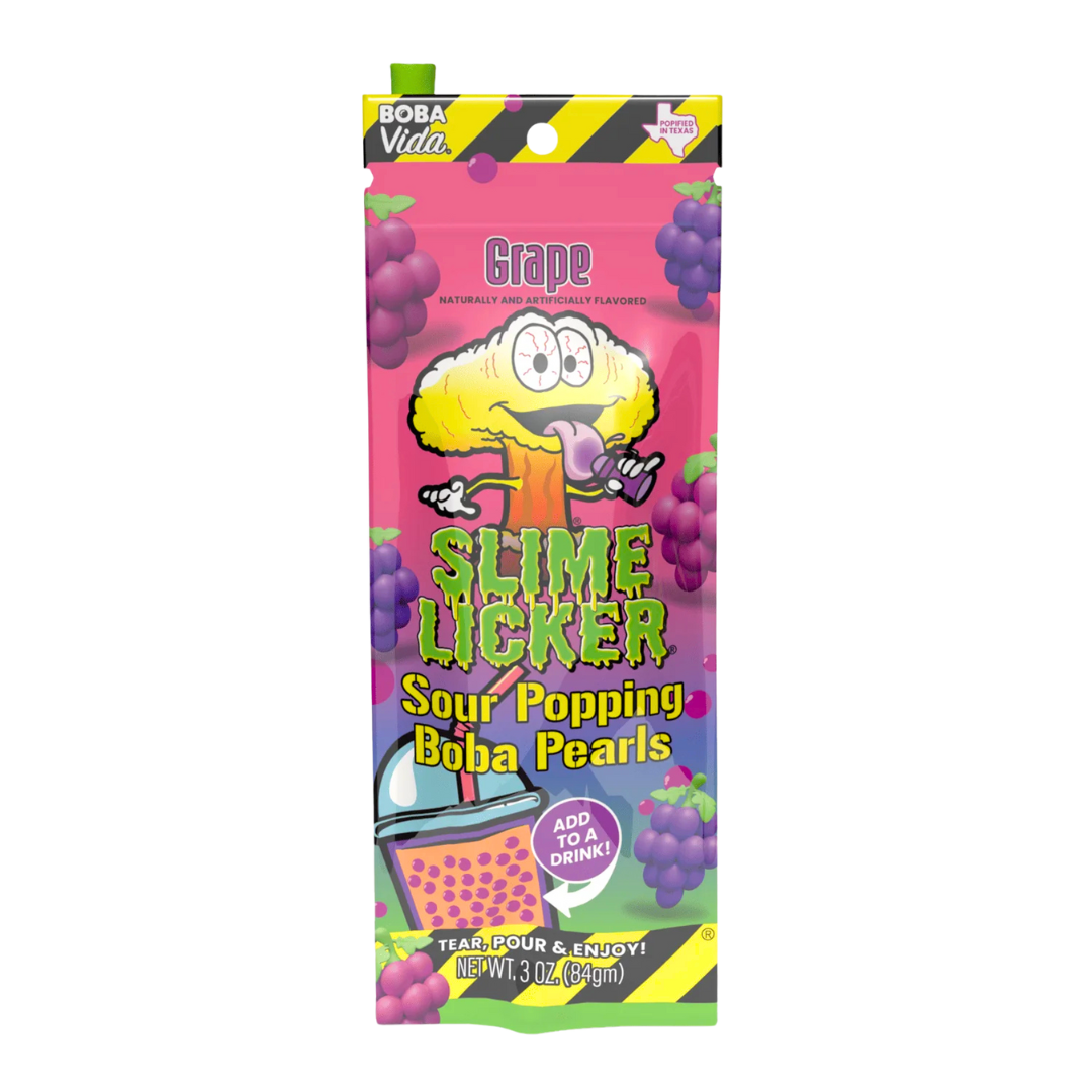 Slime Licker Sour Popping Boba Pearls - Grape