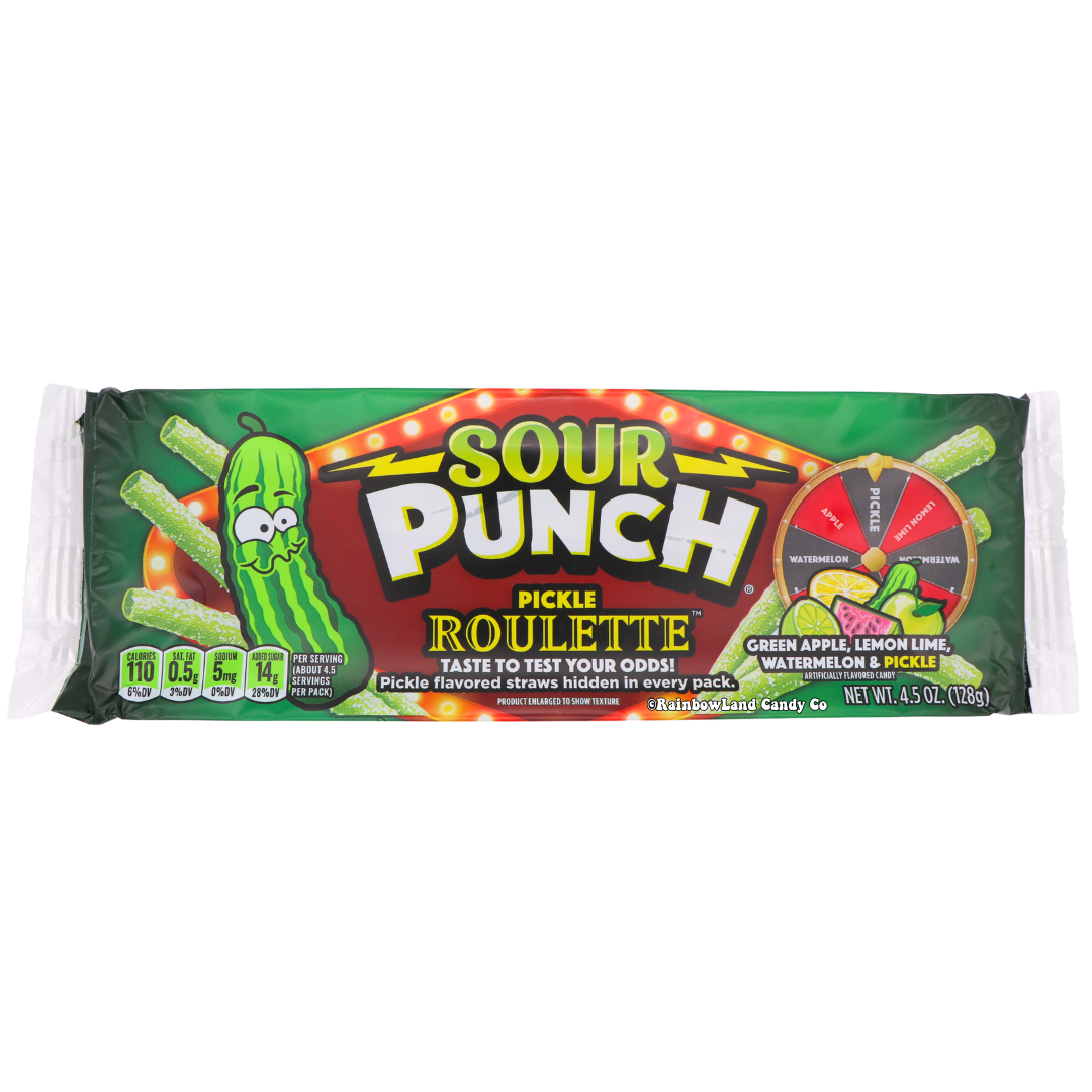 Sour Punch Pickle Roulette Straws