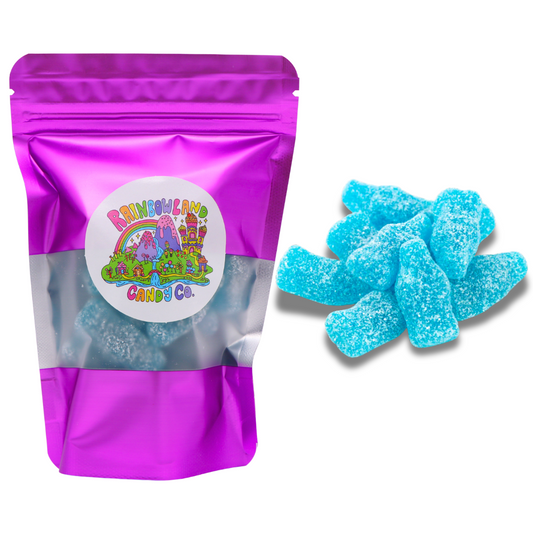 Sour Gummy Blue Raspberry Bottles