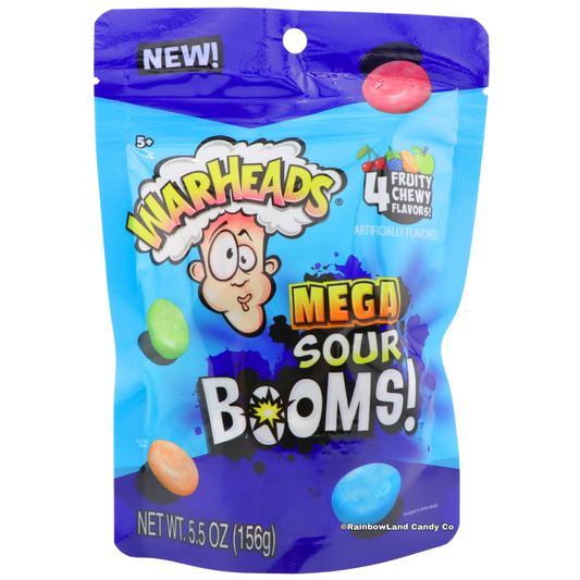WarHeads Mega Sour Booms (5.5 oz bag)
