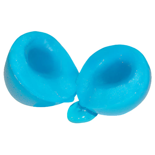 Efrutti Burstin’ Blue Raspberry Gummies with liquid center, 4 pack.