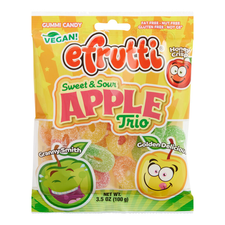 Efrutti Sweet & Sour Apple Trio Gummies