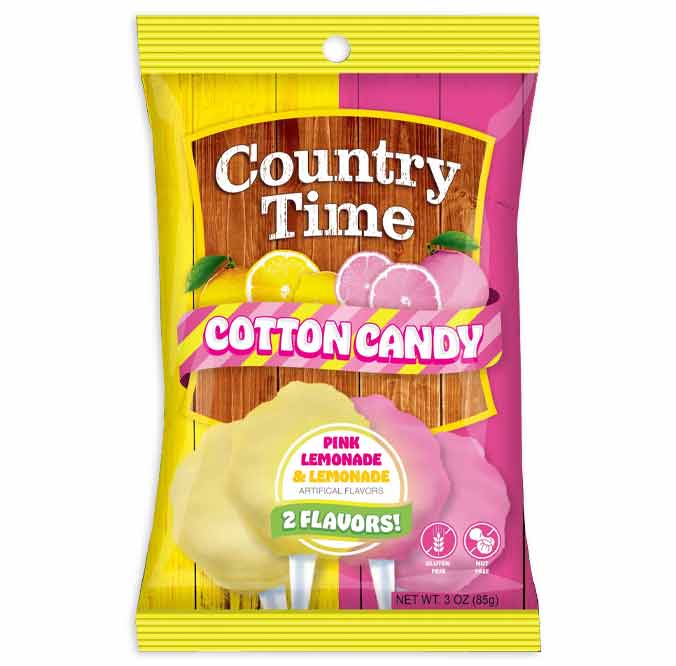 Country Time Pink Lemonade and Lemonade Cotton Candy