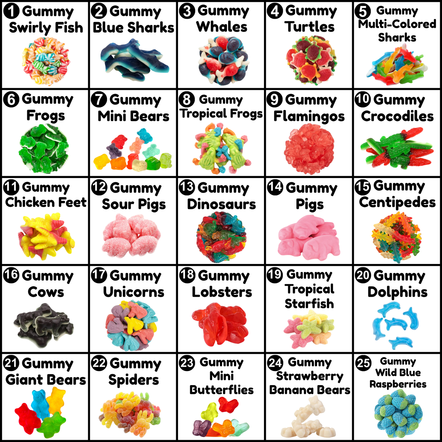 Custom Candy Mix (10 oz) - Pick and Mix - Build your own Candy Bag - 5 Different Candies