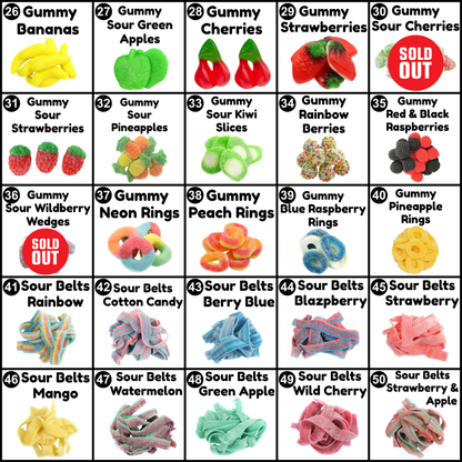 Custom Candy Mix 16 oz - Build Your Own Candy Bag - 1 lb