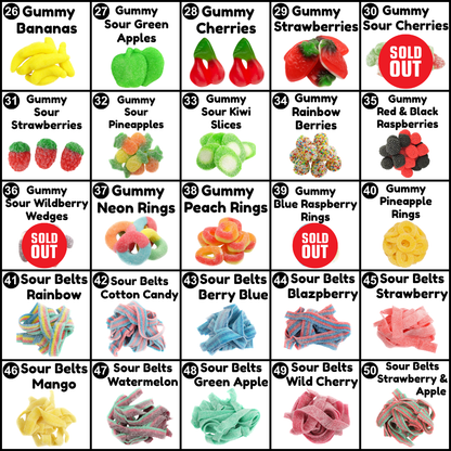 Custom Candy Mix (10 oz) - Pick and Mix - Build your own Candy Bag - 5 Different Candies