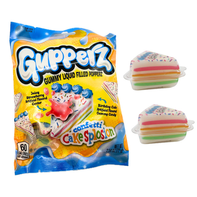 Gupperz Confetti CakeSplosion (liquid filled gummies)