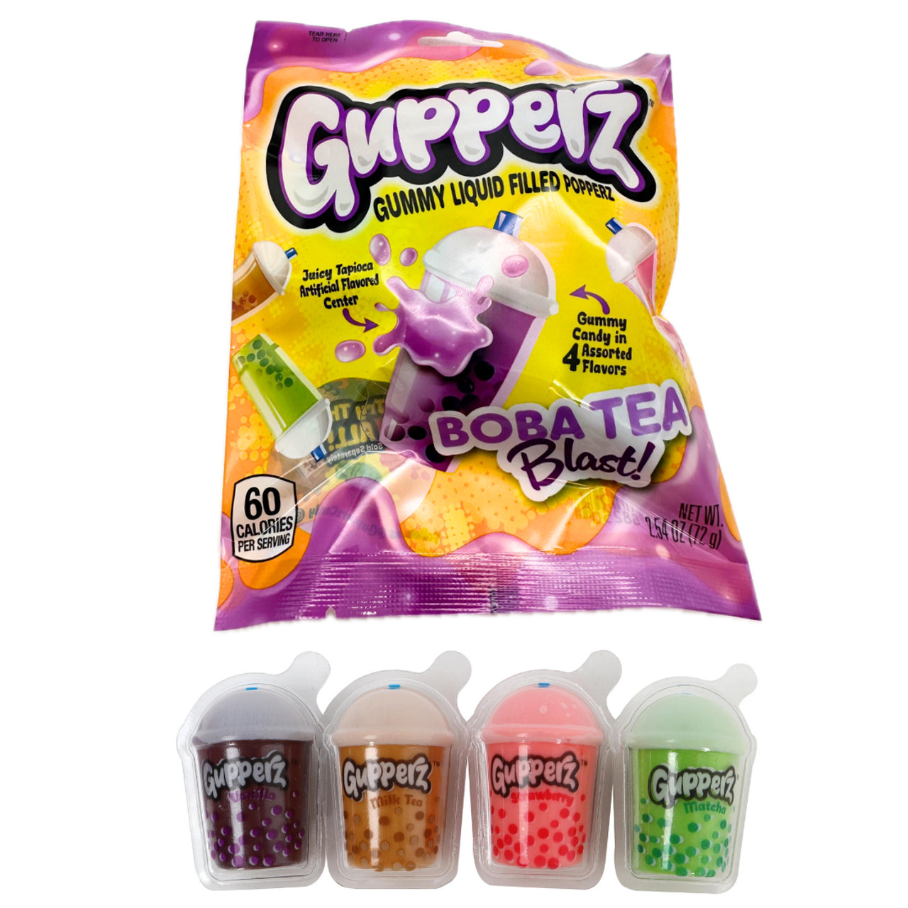 Gupperz Boba Tea Blast! (liquid filled gummies)