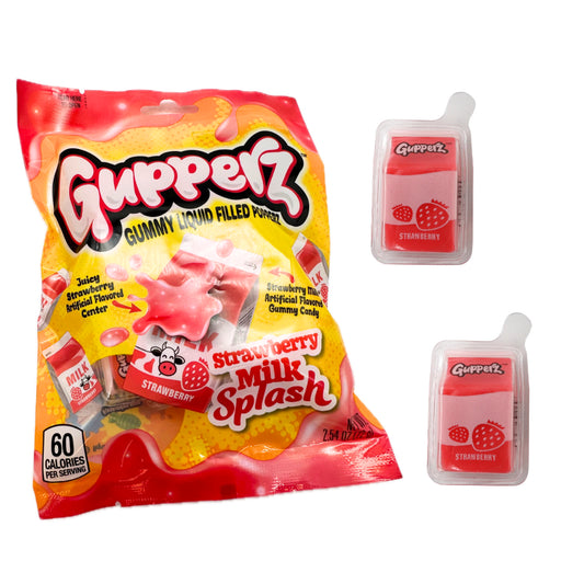 Gupperz Strawberry Milk Splash (liquid filled gummies)