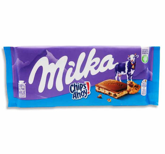 Milka Chips Ahoy Milk Chocolate Bar (from Europe) (Best By Date: 12/13/23)