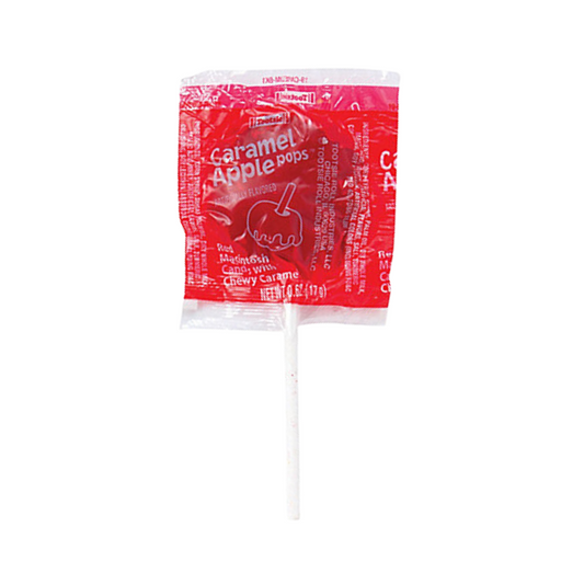 Red Macintosh Caramel Apple Lollipop