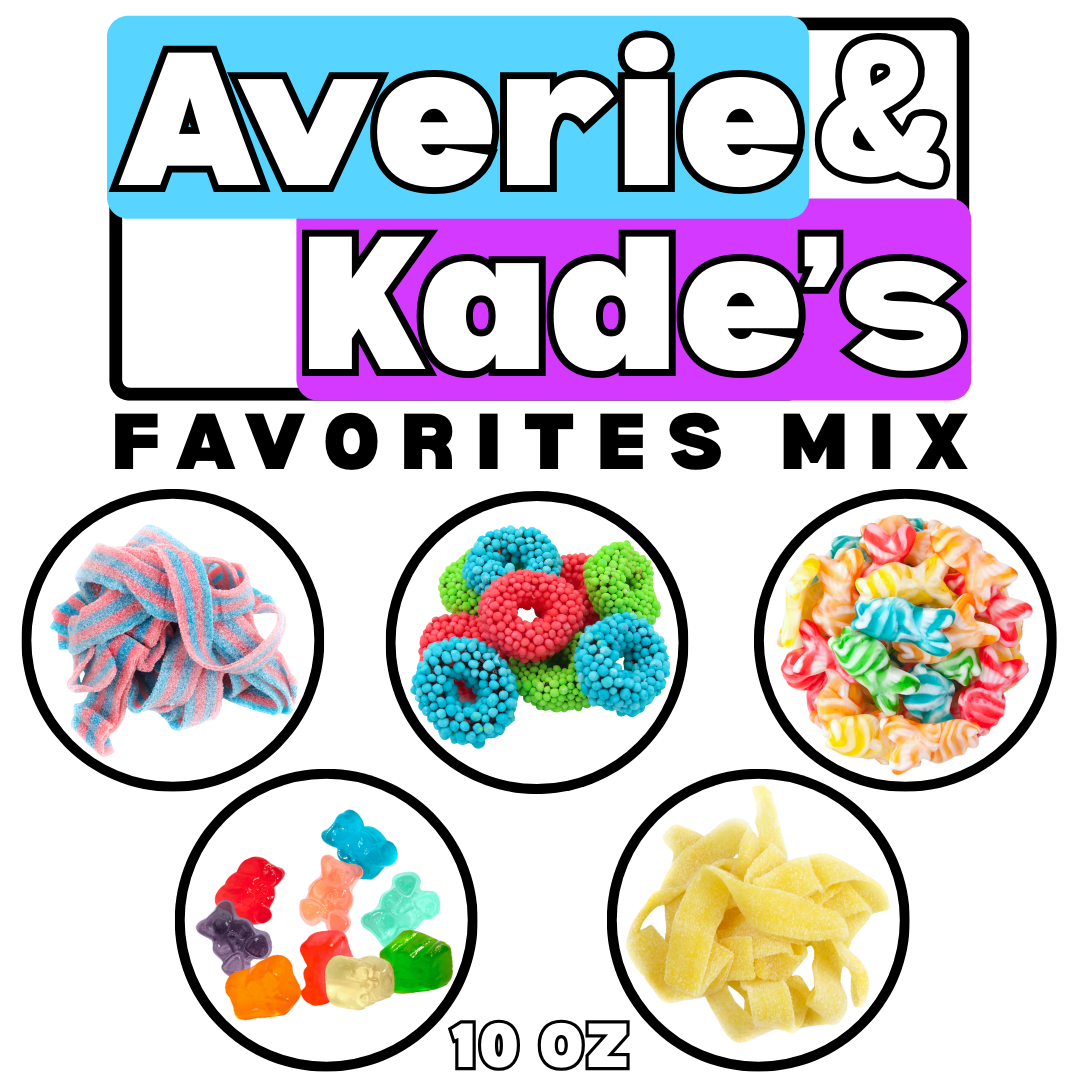 Averie & Kade's Favorites Gummy Mix (10 oz) - 5 Different Gummies!