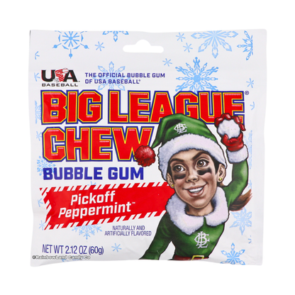 Christmas Big League Chew - Pickoff Peppermint