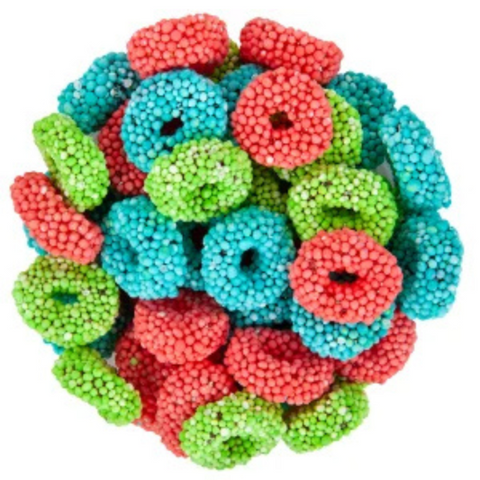 Gummy Sour Cosmic Candy-Coated Rings (2 oz)