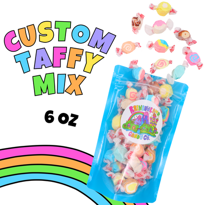 Custom Taffy Mix 6 oz - Taffy Pick and Mix - Build your own Taffy Bag