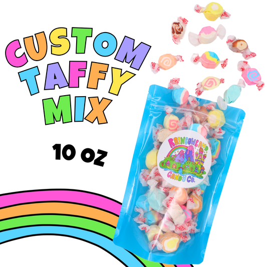 Custom Taffy Mix (10 oz) - Taffy Pick and Mix - Build your own Taffy Bag - 5 Different Taffies!