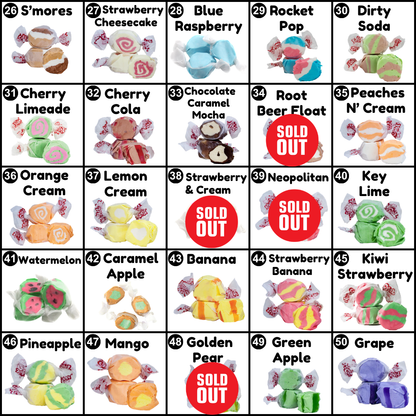 Custom Taffy Mix (10 oz) - Taffy Pick and Mix - Build your own Taffy Bag - 5 Different Taffies!