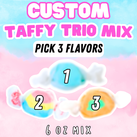 Custom Taffy Trio Mix | Build Your Own Salt Water Taffy Bag | 6 oz