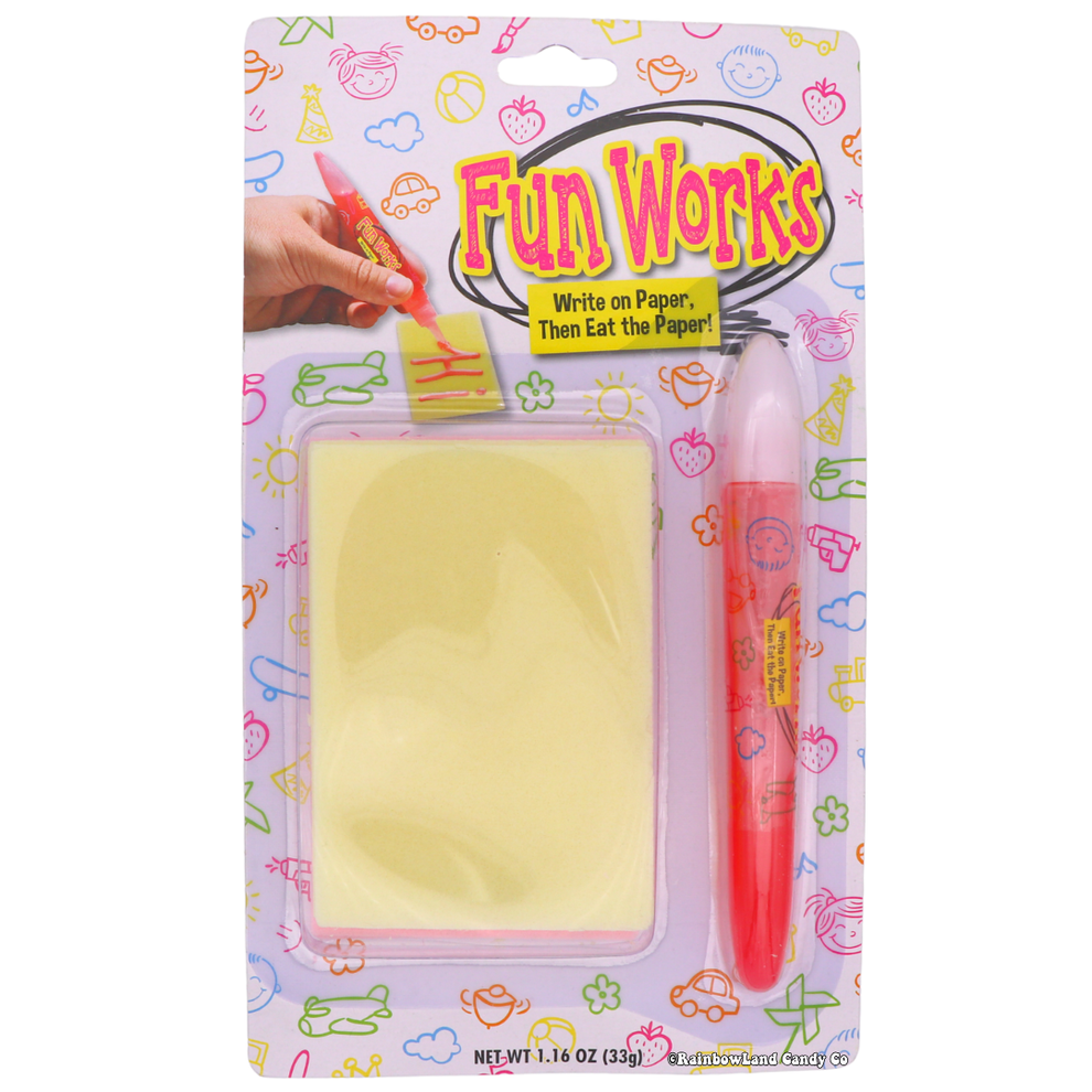 Fun Works Edible Note Paper Edible Paper Fun Works - Fun Candy for Everyone – RainbowLand Candy Co