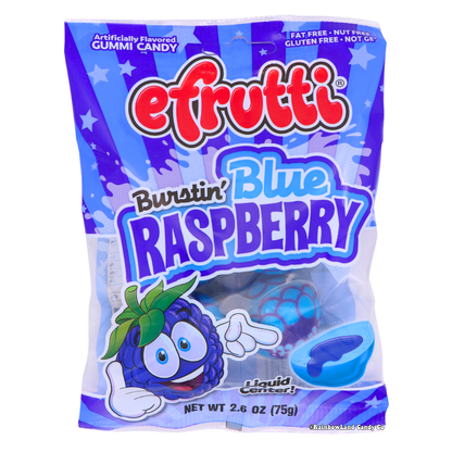 Efrutti Burstin' Blue Raspberry Gummies (4 pack)