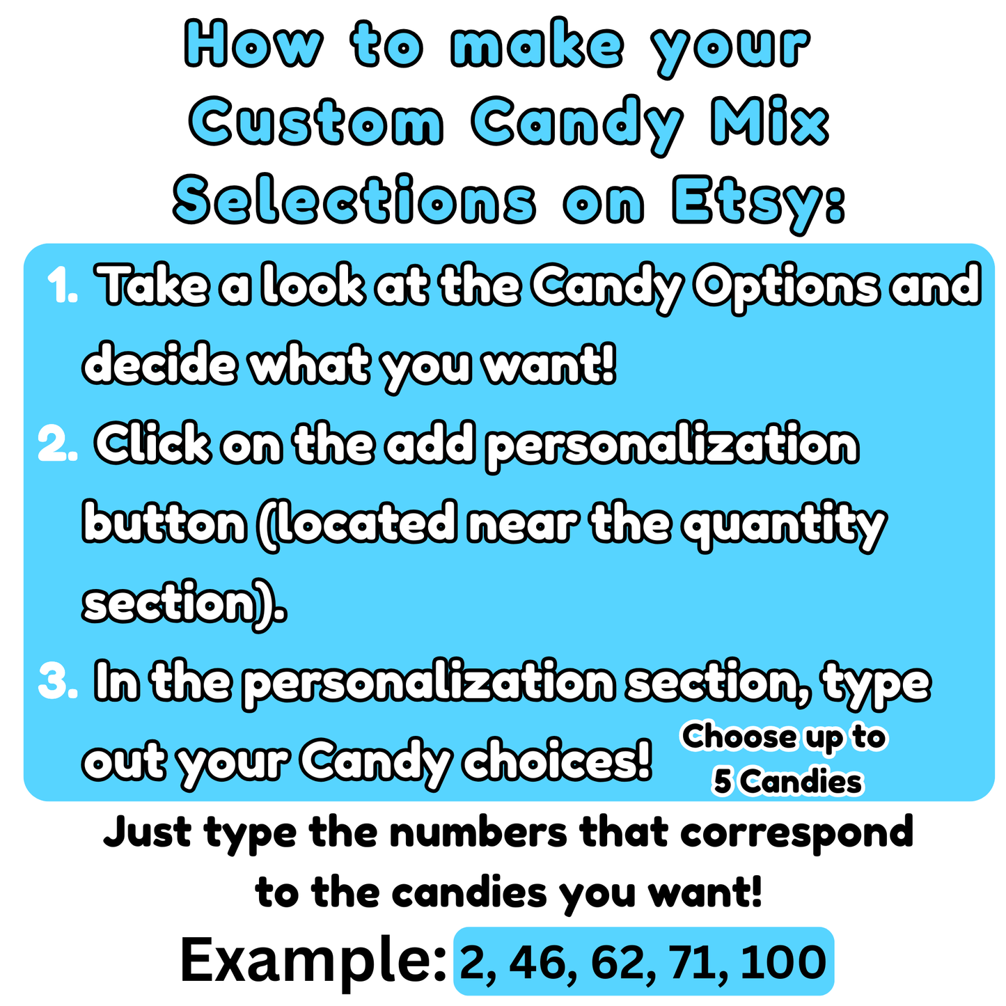 Custom Candy Mix 10 oz - Build Your Own Candy Bag