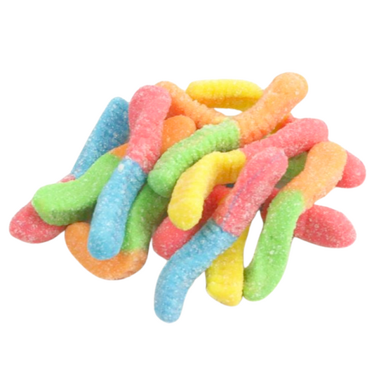 Gummy Sour Neon Worms (2 oz)