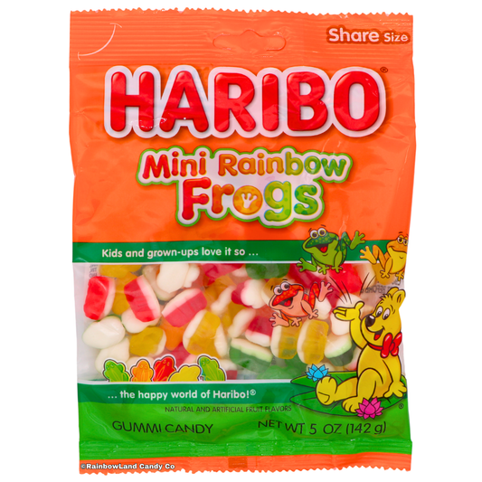 Haribo Mini Rainbow Frogs Gummies