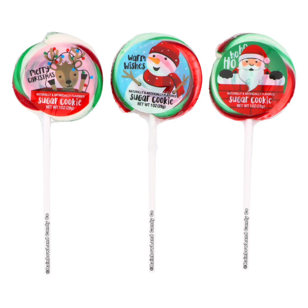Holiday Twirl Pop - Sugar Cookie Flavor (one lollipop)