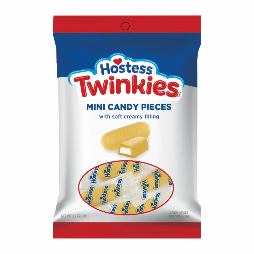 Hostess Twinkies Mini Candy Pieces | Soft Creamy Filling | 3.2 oz Bag