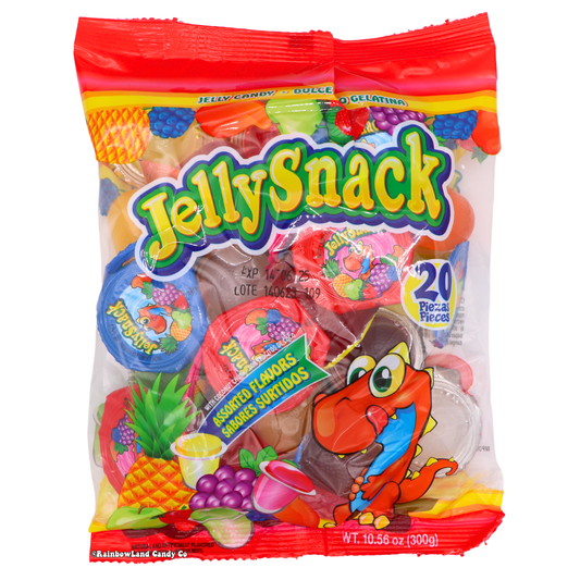 Jelly Snack Fruit Jelly Candy (Bag of 20 Jelly Cups) (Best By Date: 6/14/25)
