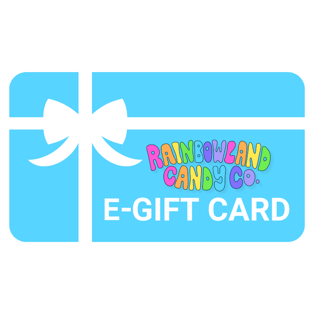 RainbowLand Candy Co E-Gift Card with bow design.
