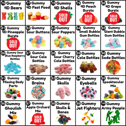 Custom Candy Mix (16 oz) - 1 lb Pick and Mix - Build your own Candy Bag - 8 Different Candies