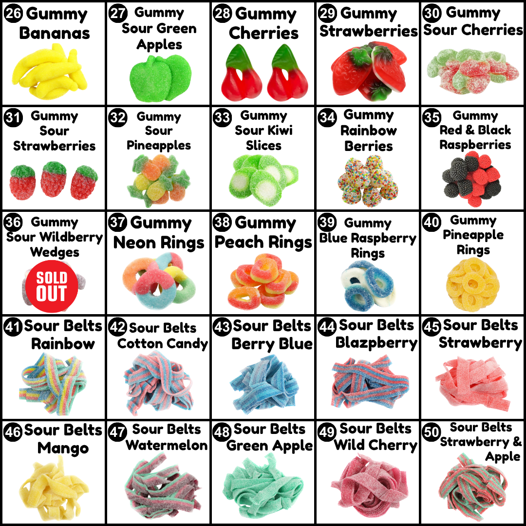 Custom Candy Mix (10 oz) - Pick and Mix - Build your own Candy Bag - 5 Different Candies!