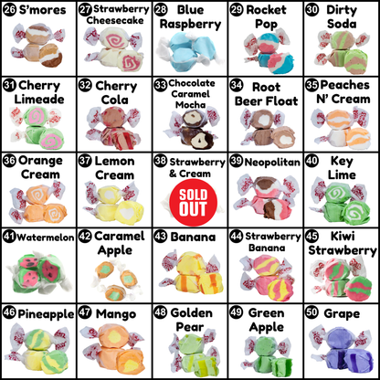 Custom Taffy Mix (10 oz) - Taffy Pick and Mix - Build your own Taffy Bag - 5 Different Taffies!