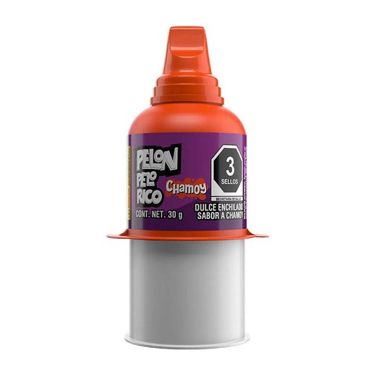 Pelon Pelo Rico chamoy-flavored gel candy.