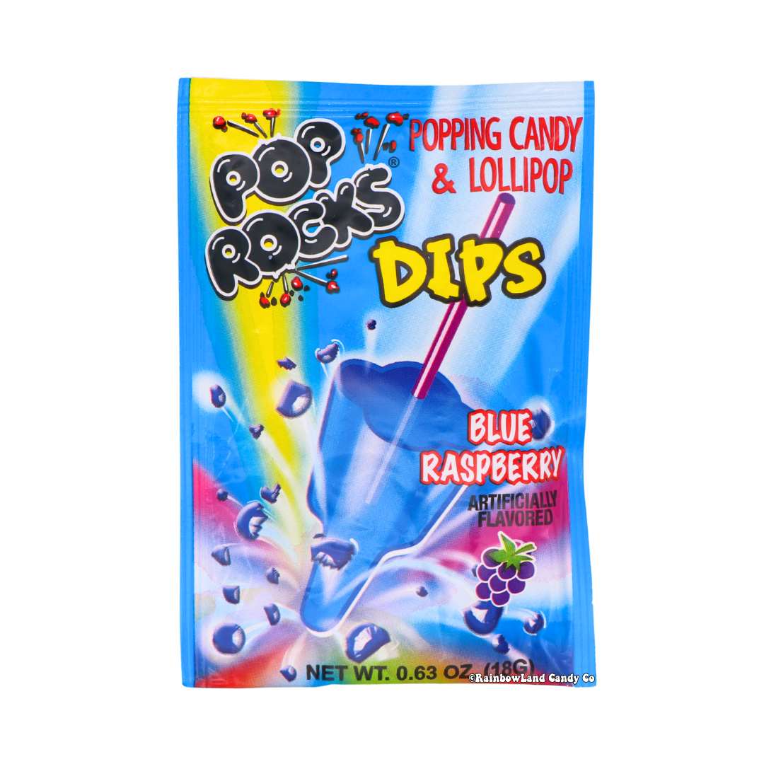 Pop Rocks Raspberry Pop Rocks Dips - Blue Raspberry: Delicious Popping Candy – RainbowLand ...
