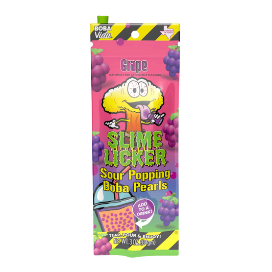 Slime Licker Sour Popping Boba Pearls - Grape