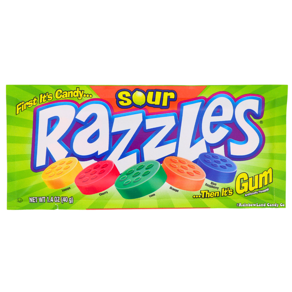 Razzles Nostalgic Candy - Sour Twist of Classic Flavor – RainbowLand ...